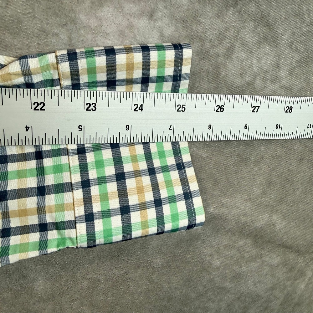 Southern Tide Button Down Shirt Mens Medium Green Plaid Performance 11436 - Picture 10 of 10